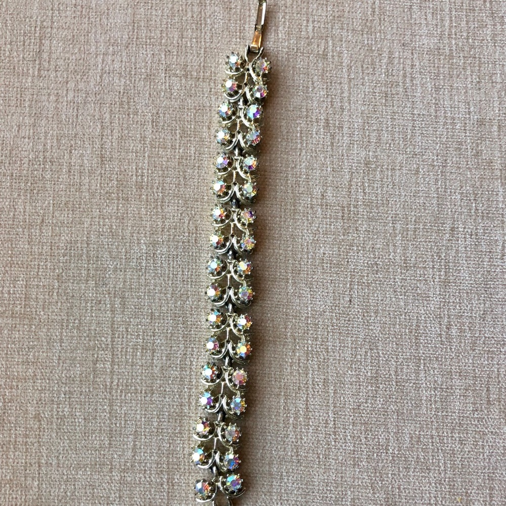 Vintage aurora borealis bracelet